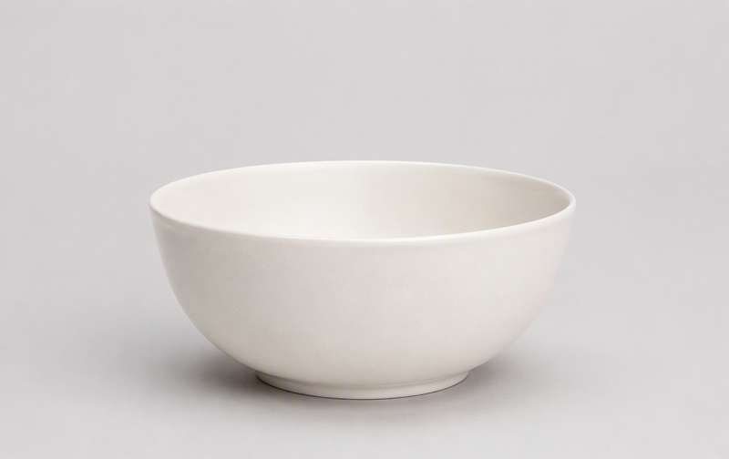 Bol Arlo gres blanco mate 18 cm