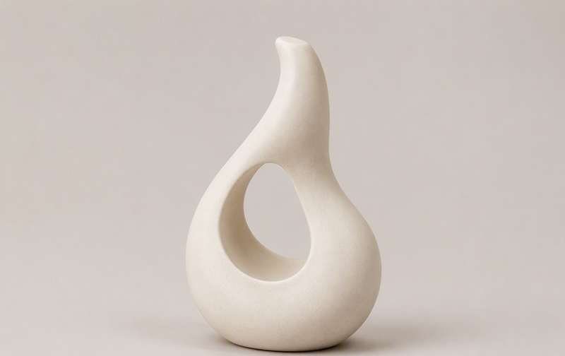 Estatua decorativa Luna abstracta 32 cm