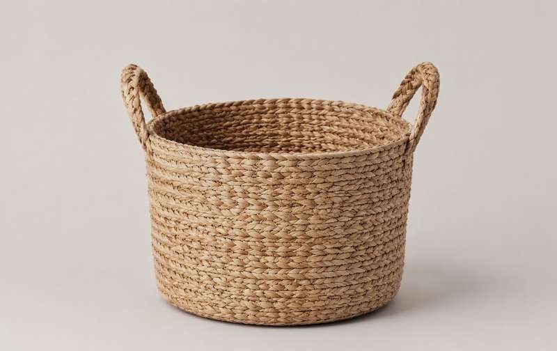 Cesta Lino tejida natural 35 cm