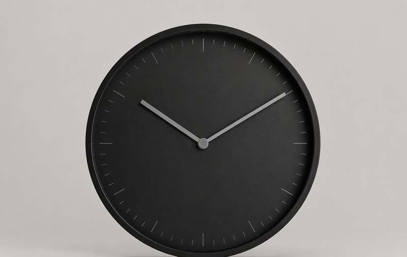 Reloj de pared Mono negro 40 cm
