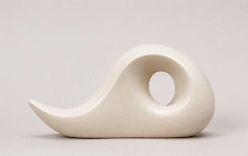 Objeto decorativo Wave cerámica 22 cm
