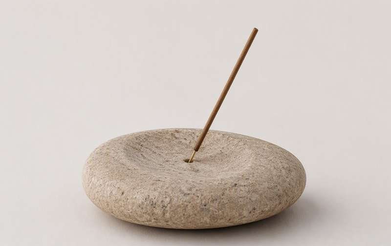 Portaincienso Zen piedra 12 cm